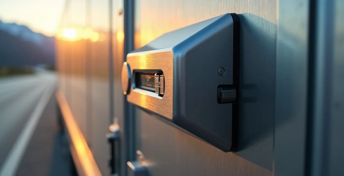 Plombierte Trailer mit GPS-Überwachung für sichere FTL-Transporte