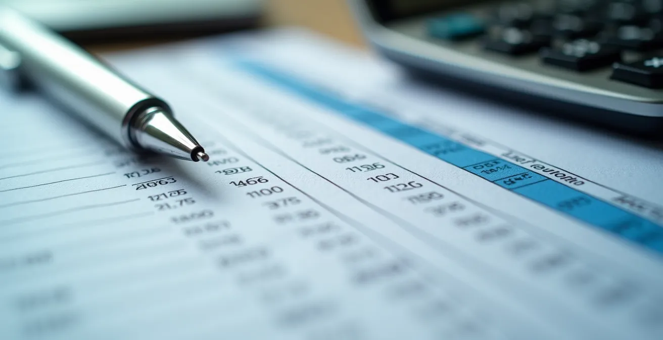 Detaillierte Inventarliste mit Wertschätzungen für Schweizer Zollabfertigung