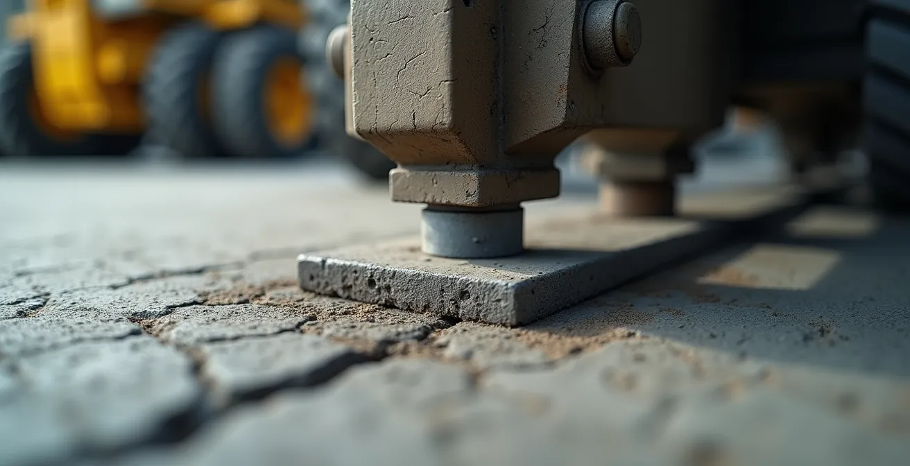 Visualisierung der Lastverteilung bei Schwerlastmaschinen auf Industrieböden