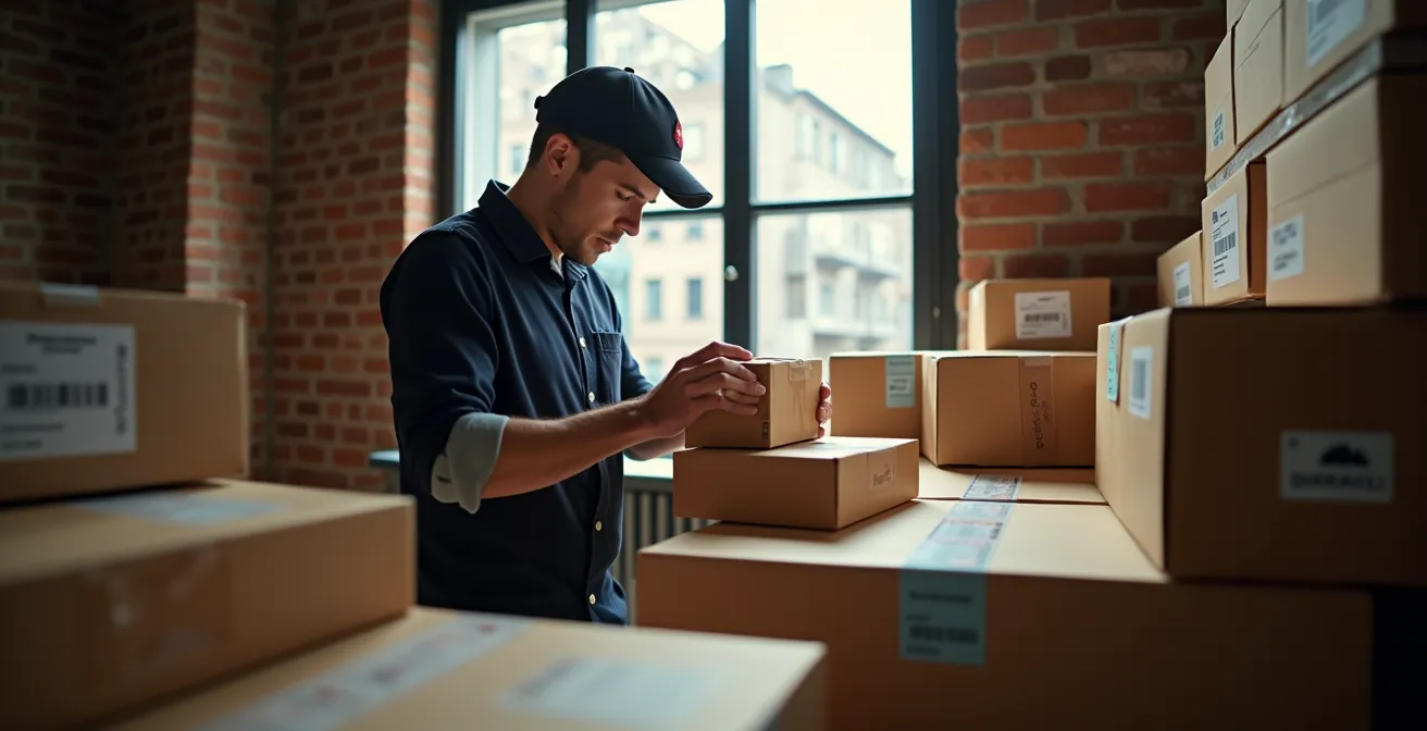 Urbanes Mikro-Lager in Zürich mit Velokurieren und E-Fahrzeugen