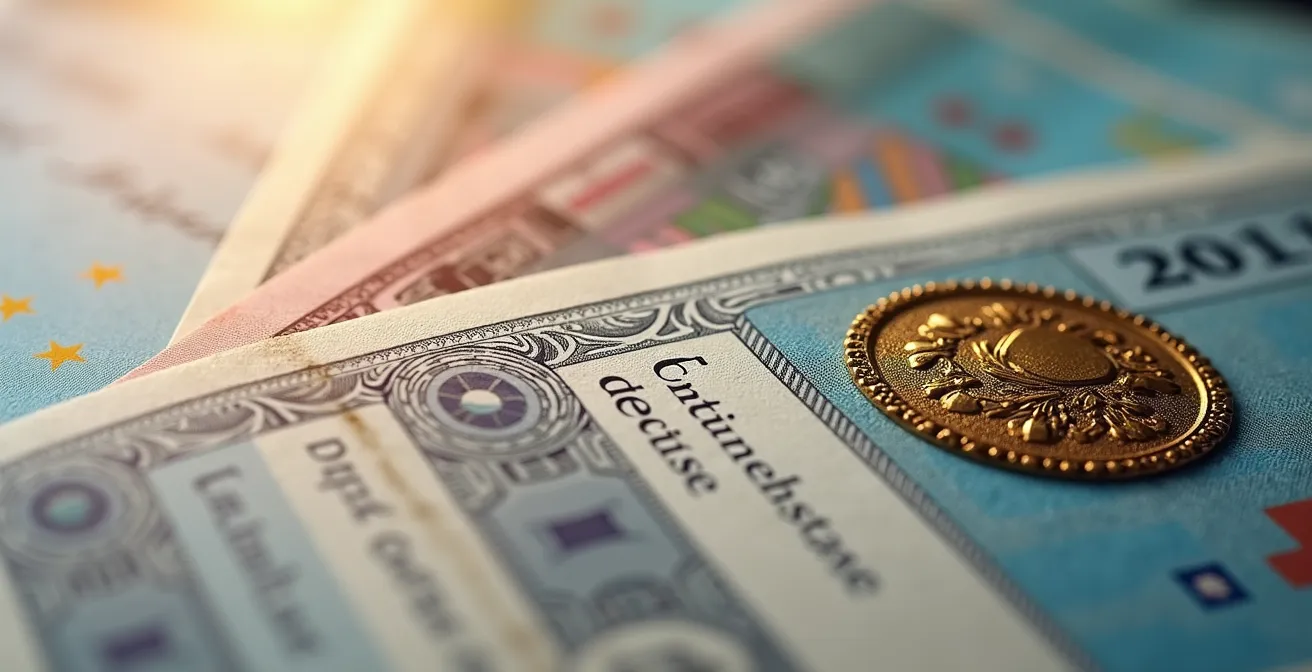 EUR.1 Formular und Handelsrechnung mit Ursprungserklärung nebeneinander